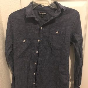 Men’s Express Chambray Dress Shirt